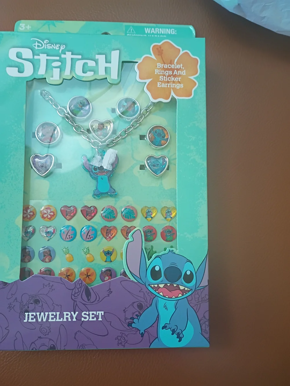 Disney Stitch Jewelry Set - Teal, Turquoise & Purple Accents